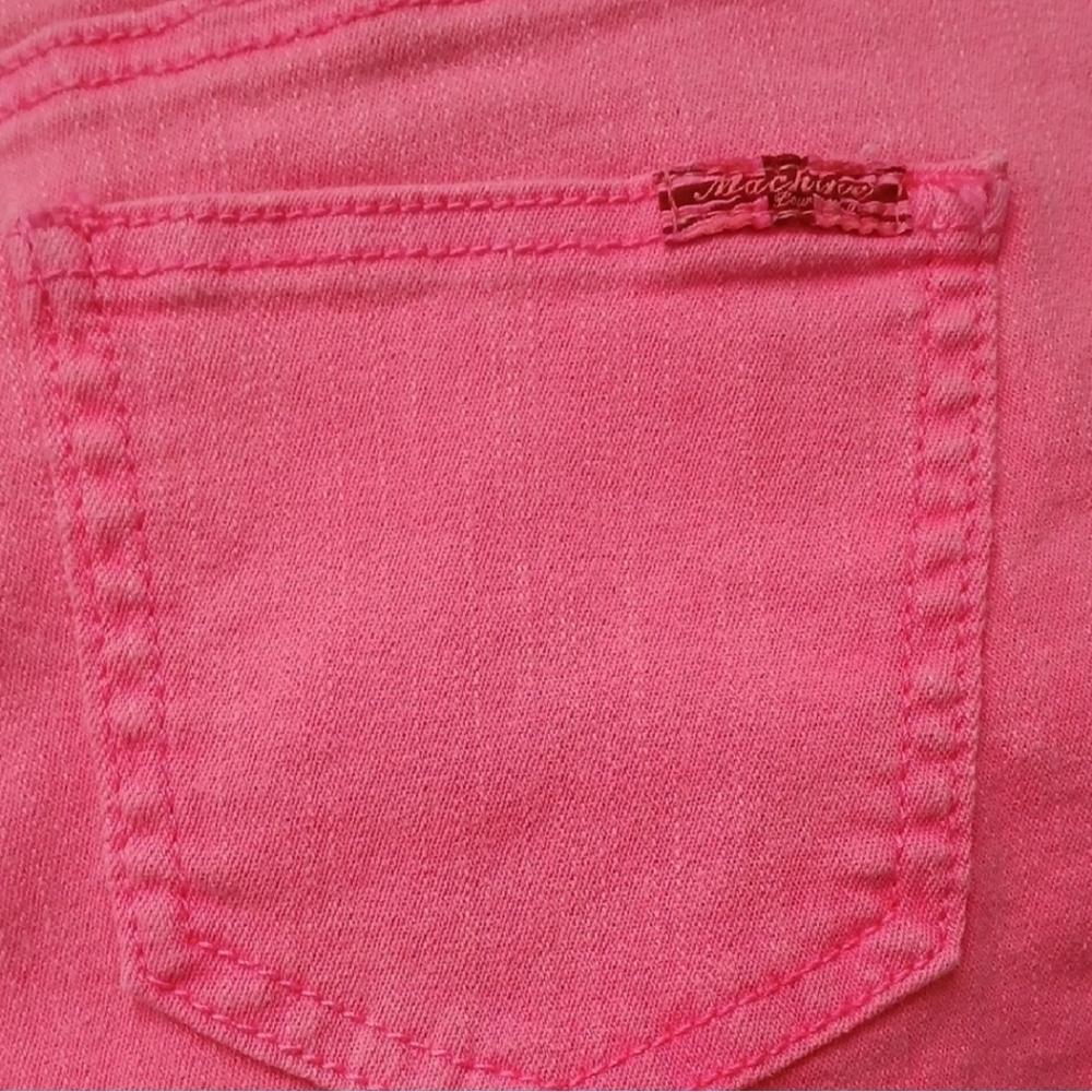 Pink Distressed Denim Shorts Machine Jeans - Picture 6 of 8